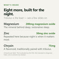 Alpha Energy — Magnesium, Zinc and Chrysin ingredients