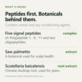 Peptide Hair Growth Serum key ingredients part 1