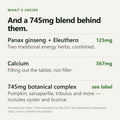 Men's Vitality — Panax ginseng, Calcium and botanical complex