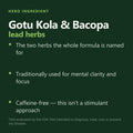 GutNaturals Gotu Kola and Bacopa Clarity Complex hero product slide