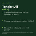 Men's Vitality — Tongkat Ali 400mg hero ingredient