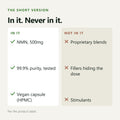 What's in and not in GutNaturals NMN