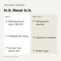 What's in and not in GutNaturals Probiotic + Metabolism Strips