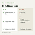 What's in and not in GutNaturals Shilajit Adaptogen Complex