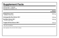 Shilajit Adaptogen Complex Supplement Facts Panel