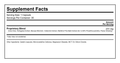 Gotu Kola & Bacopa Clarity Complex Supplement Facts Panel
