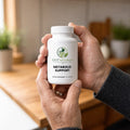 GLP-1 Support capsules in hand