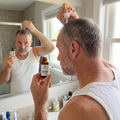 Peptide Hair Growth Serum applying to scalp
