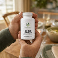 Ox Bile Complex capsules in hand