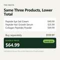 Price breakdown — 52 percent off buying separately